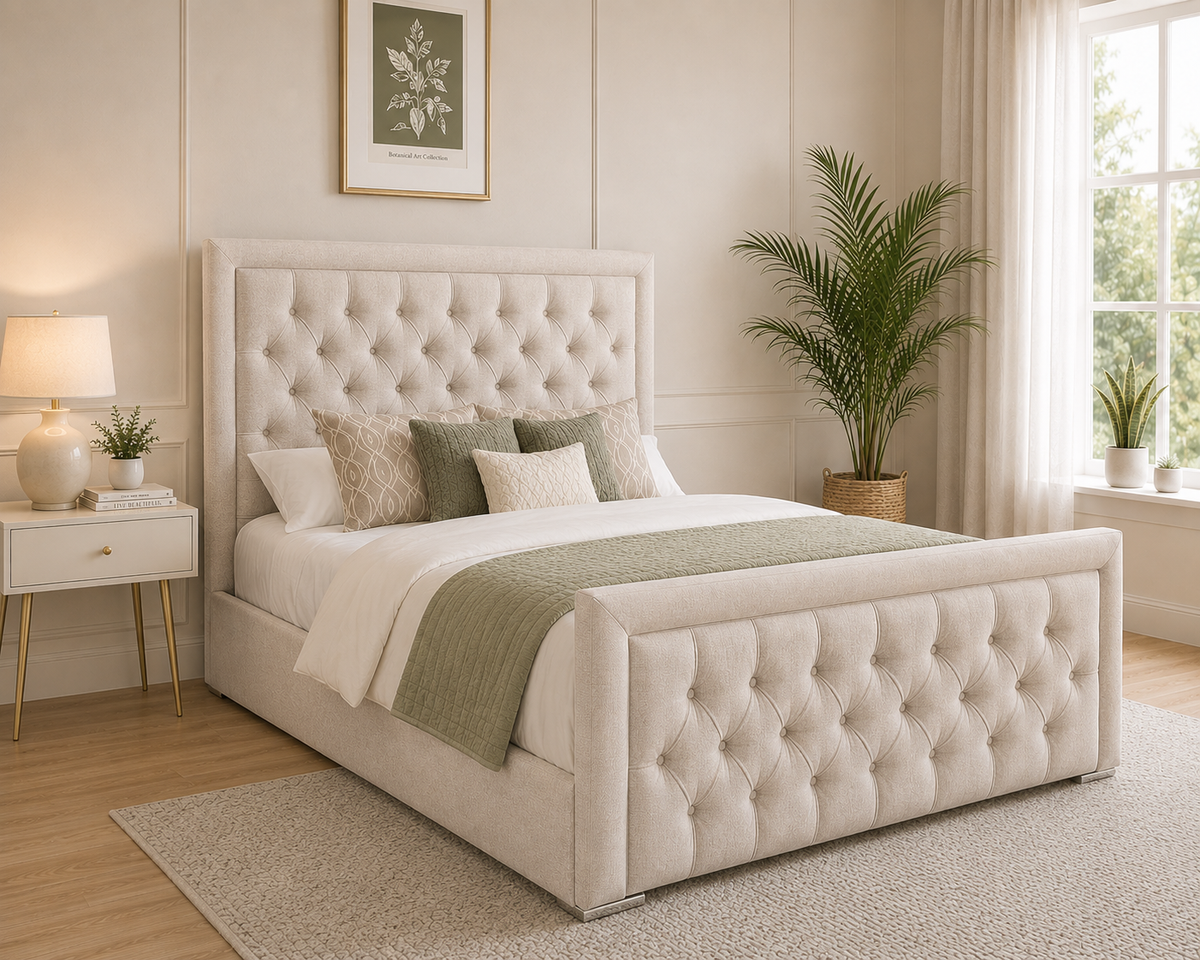 Pattonsburg Bordered Upholstered Bed Frame